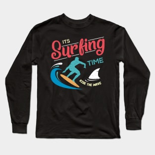 Colorful Surfer Logo Long Sleeve T-Shirt